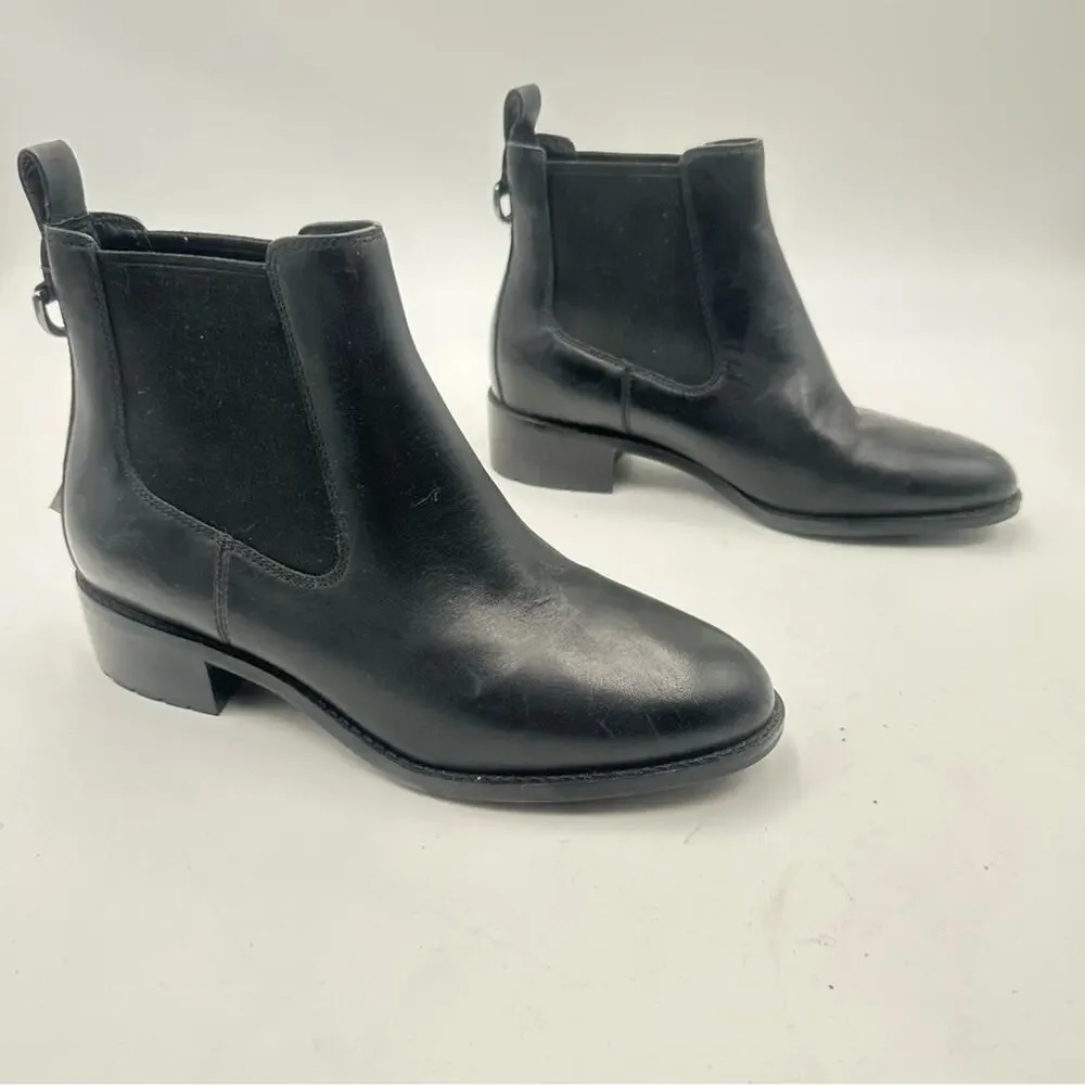 NEW - Cole Haan Newburg Waterproof Chelsea Boot in black leather - SIZE 8